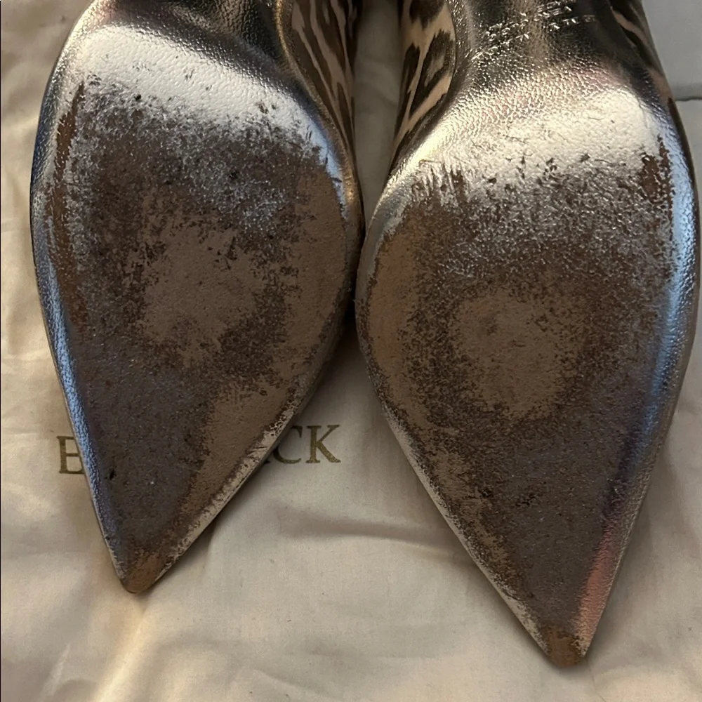 Women's Leopard Print Heels Emy Mack Size 9.5 B Amazing Condition - Picture 2 of 4